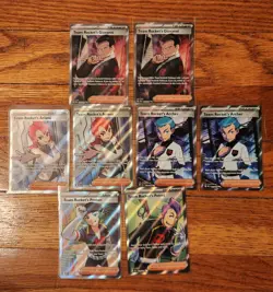 Pokemon Destined Rivals Trainer Supporter Full Art Lot Team Rocket Giovanni - Image 1