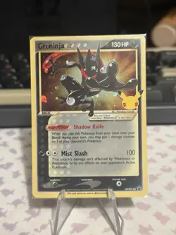 Greninja Gold Star Holo Promo SWSH144 Celebrations Black Star Pokemon - SEALED - Image 1