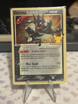 Greninja Gold Star Holo Promo SWSH144 Celebrations Black Star Pokemon - SEALED - Image 3