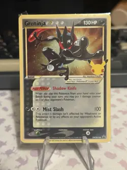 Greninja Gold Star Holo Promo SWSH144 Celebrations Black Star Pokemon - SEALED - Image 5