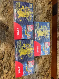 Pokemon Surging Sparks Costco 2-Pack ETB + Booster Bundle Sealed Lot of 3 - Image 1