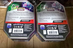 2 Pokemon Paradox Clash tins, Walking Wake and Iron leaves, still sealed - Image 4