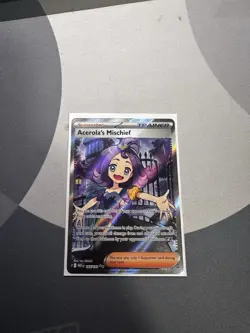 Acerola's Mischief 165/132 Mega Evolution Pokemon Full Art Trainer - Image 1