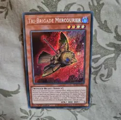 BLTR-EN107 Tri-Brigade Mercourier : Secret Rare 1st Edition YuGiOh Card - Image 1