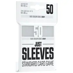 Gamegenic Standard Card Sleeves 66x92mm White (50 Pack) - TCG Protection - Image 1