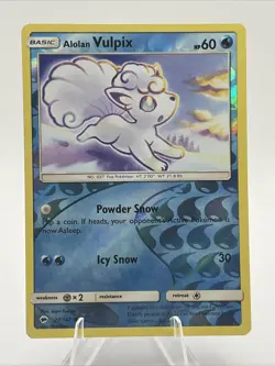 Alolan Vulpix 27/147 Sm-Burning Shadows Reverse Holo NM 2017 Pokemon Card - Image 1