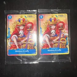 2xMonkey D Luffy Convention Promo One Piece Promotion Card Mint P-043 Anime NYC - Image 1