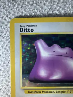 Ditto 3/62 Fossil Holo 1999 Vintage Pokemon Card - Image 2
