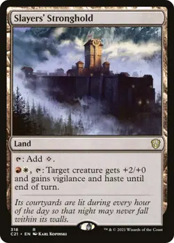 Slayers' Stronghold #318 R Commander 2021 MTG MAGIC LAND O25 - Image 1