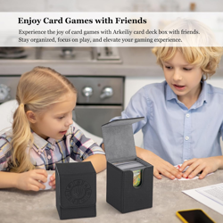 Card Deck Box, 110+ Storage MTG Deck Box with 50 Pcs Card Sleeve, Collectible... - Image 2