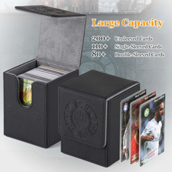 Card Deck Box, 110+ Storage MTG Deck Box with 50 Pcs Card Sleeve, Collectible... - Image 3