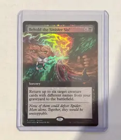 MTG Spider-Man Behold The Sinister Six Promo Card Foil + Newspaper Pax West 2025 - Image 1
