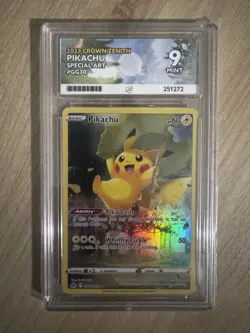 Pokemon Pikachu TCG Crown Zenith: Galarian Gallery Holo Card GG30/GG70 Ace 9 - Image 1