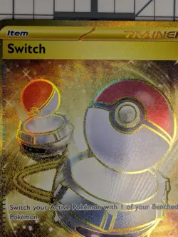 Pokemon 2023 Scarlet Violet 151 Hyper Rare Holo Card Switch 206/165 Gold - Image 3