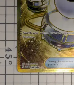 Pokemon 2023 Scarlet Violet 151 Hyper Rare Holo Card Switch 206/165 Gold - Image 4
