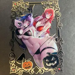 Goddess Story Gold METAL Card - Serial Number #/100! Anime Rias Akeno DXD - Image 1