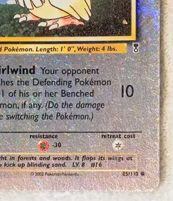 Pokemon Cards: Legendary Collection Reverse Holo: Pidgey 85/110 - Image 5