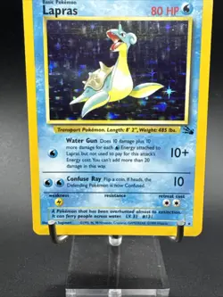 Lapras 10/62 Fossil Set Rare Holo Pokemon Card 1999 WOTC - Image 3