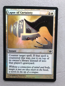 Mtg Carte Magic Conflux Lapse of Certainty FOIL English LP - Image 1