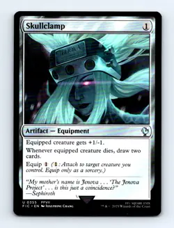 #355 2025 Final Fantasy Commander Skullclamp Uncommon - Image 1