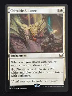 1x MTG Chivalric Alliance - Commander: March of the Machine (MOC) #11 - Magic - Image 1