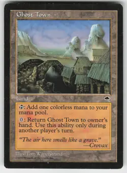 MTG Tempest #318 Ghost Town Lightly played tcg - Image 1