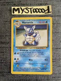 Carte Pokemon Wartortle 42/102 Set De Base Wizard Anglais Occasion - Image 1