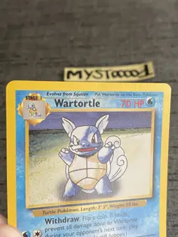 Carte Pokemon Wartortle 42/102 Set De Base Wizard Anglais Occasion - Image 5