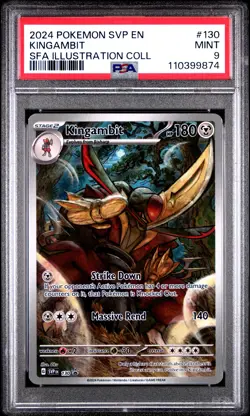 2024 POKEMON SVP EN-SV BLACK STAR PROMO #130 KINGAMBIT PSA 9 - Image 1