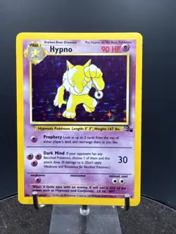 Pokemon TCG Hypno Fossil 8/62 Holo Unlimited Holo Rare - Image 2