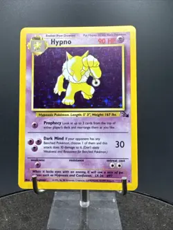 Pokemon TCG Hypno Fossil 8/62 Holo Unlimited Holo Rare - Image 3
