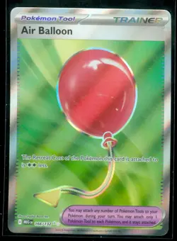 Pokemon AIR BALLOON 166/132 - Mega Evolution - RARE FULL ART - MINT - Image 1
