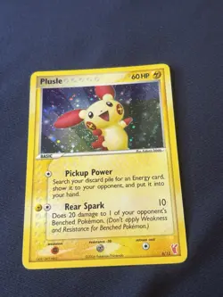 Plusle 6/12 EX Trainer Kit 2: Plusle & Minun Holo Pokemon card played - Image 1