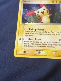 Plusle 6/12 EX Trainer Kit 2: Plusle & Minun Holo Pokemon card played - Image 4