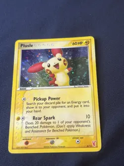 Plusle 6/12 EX Trainer Kit 2: Plusle & Minun Holo Pokemon card played - Image 5