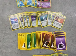 Lot of 93 Vintage Pokemon Trading Cards From 1999 Magneton Pikachu Haunter - Image 3
