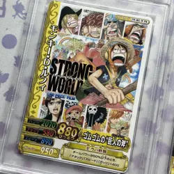 Luffy 001 + Nami 002 PSA10 Strong World Promo 2009 One Piece Sequential Cards - Image 2