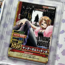 Luffy 001 + Nami 002 PSA10 Strong World Promo 2009 One Piece Sequential Cards - Image 3