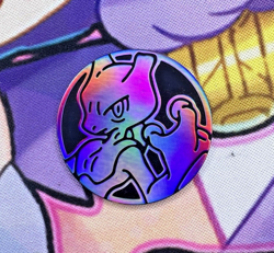 Purple Mewtwo ✨1c Start✨ Holo Pokemon Trading Card Game Coin x Token 💠 - Image 1