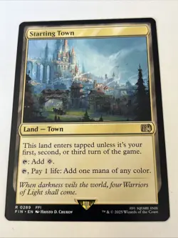 MTG Final Fantasy Starting Town 289 Non Foil - Image 1