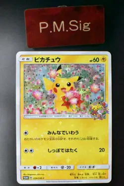 Pikachu 224/SM-P Pokemon Center 20th Anniversary Promo 2018 Pokemon Card - Image 1