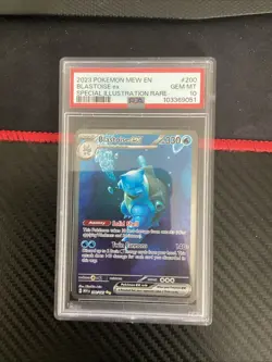 2023 POKEMON SV 151 MEW EN 200/165 BLASTOISE EX SPECIAL ILLUSTRATION RARE PSA 10 - Image 1