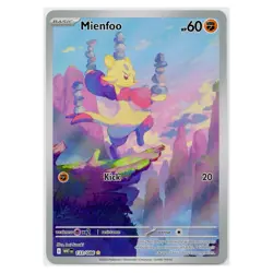 2025 Pokemon Mienfoo Scarlet & Violet White Flare Illustration Rare #133/086 NM - Image 1