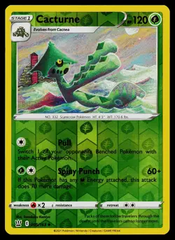 Pokemon SWSH05: Battle Styles 005/163 Cacturne Reverse Holo - Image 1