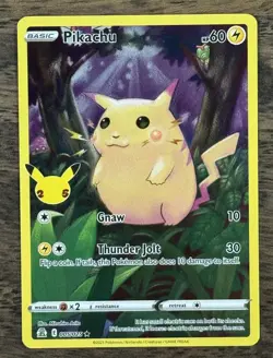 Pikachu 005/025 ⚡ Celebrations - LP Classic Full Art Pokemon TCG - Image 1