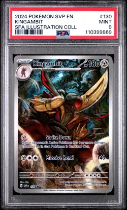 2024 POKEMON SVP EN-SV BLACK STAR PROMO #130 KINGAMBIT PSA 9 - Image 1