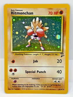 Hitmonchan 8/130 Base Set 2 Holo Rare Pokemon NM/Mint - Image 1