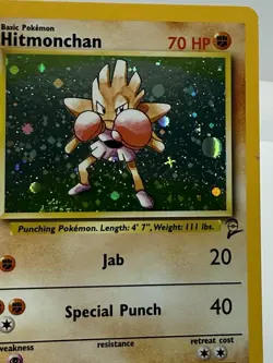 Hitmonchan 8/130 Base Set 2 Holo Rare Pokemon NM/Mint - Image 4