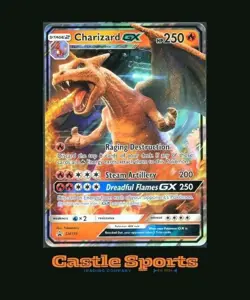 2019 TCG Pokemon #SM195 Charizard GX Jumbo Oversized Sun & Moon Black Star Promo - Image 1