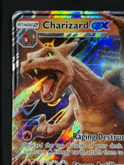 2019 TCG Pokemon #SM195 Charizard GX Jumbo Oversized Sun & Moon Black Star Promo - Image 3